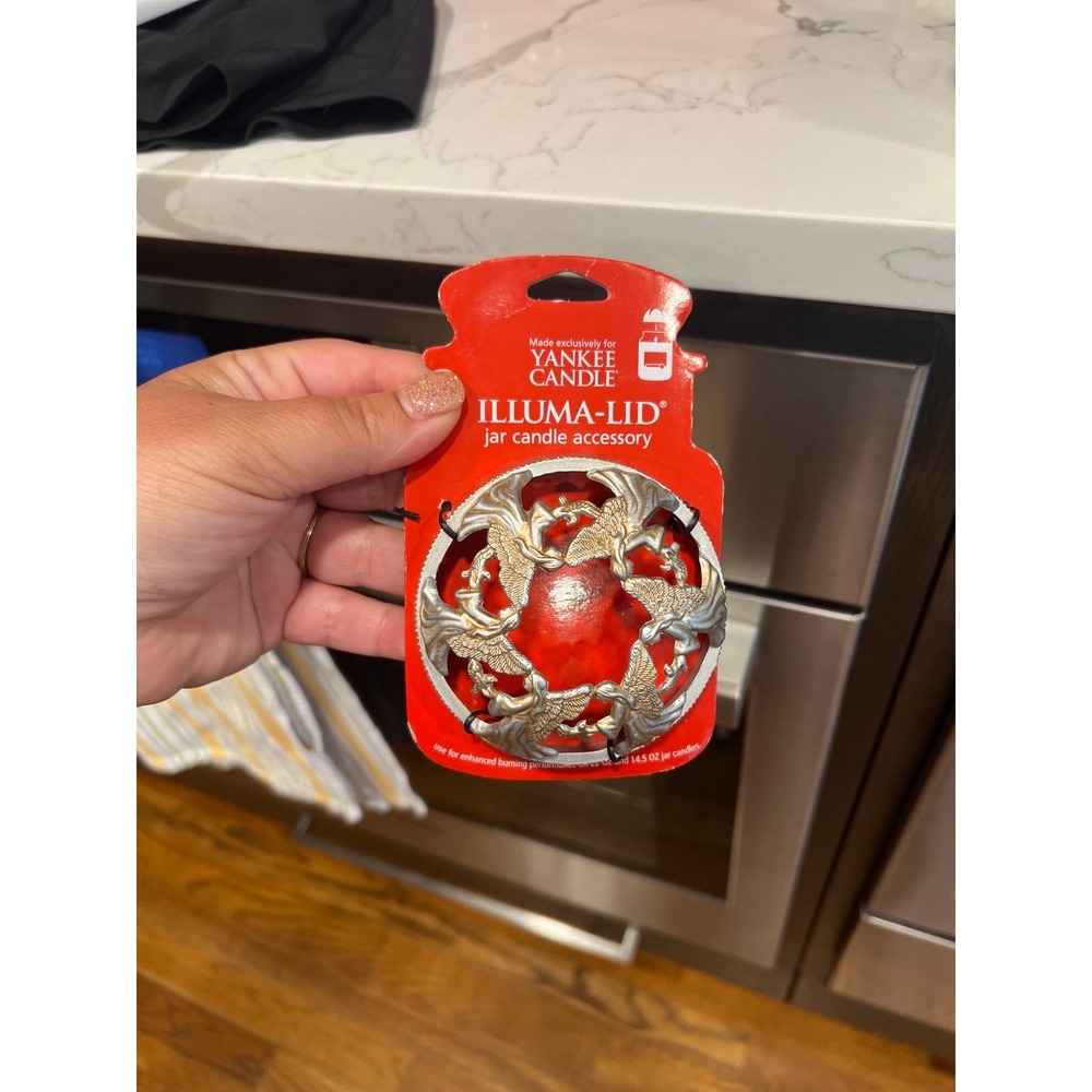 Yankee Candle Illuma-Lid Candle Accessory Angels NEW Fits 14.5 oz or 22 oz‎